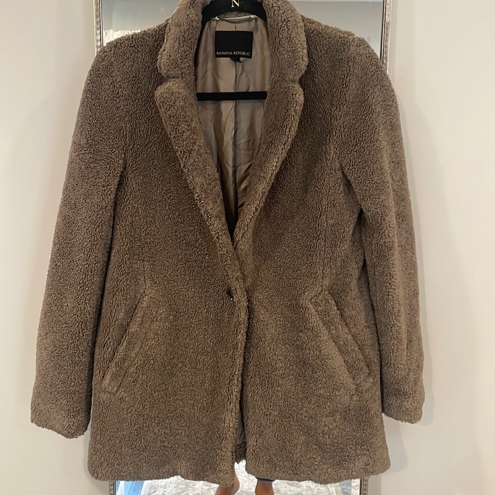 Banana Republic Sherpa Blazer Jacket